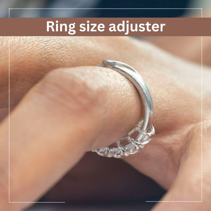 CrafTreat Silicone Ring Size Adjuster Size on Finger Image
