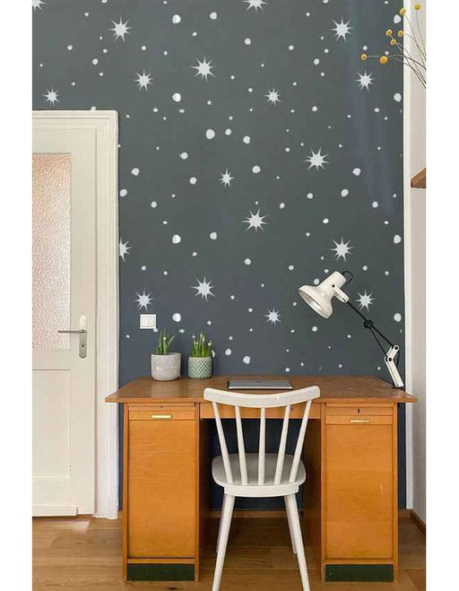 CrafTreat Starry Night Stencils for Walls | Twinkling Star and Sky stencil | Pixie Dust Pattern Stencil for Paintings CTWS017