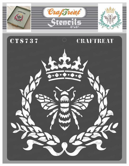 CrafTreat Stencil - Queen Bee 6x6 CTS737