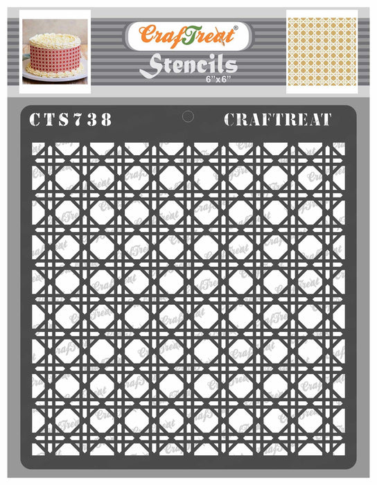 CrafTreat Stencil - Wire Weave 6x6 CTS738