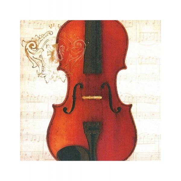 decoupage napkin concerto violin