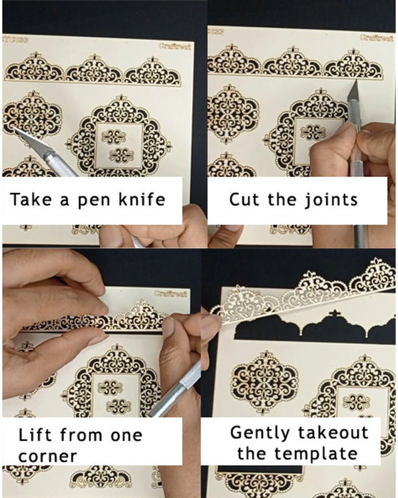 CrafTreat Alphabets Laser Cut Chipboard 5.5x6