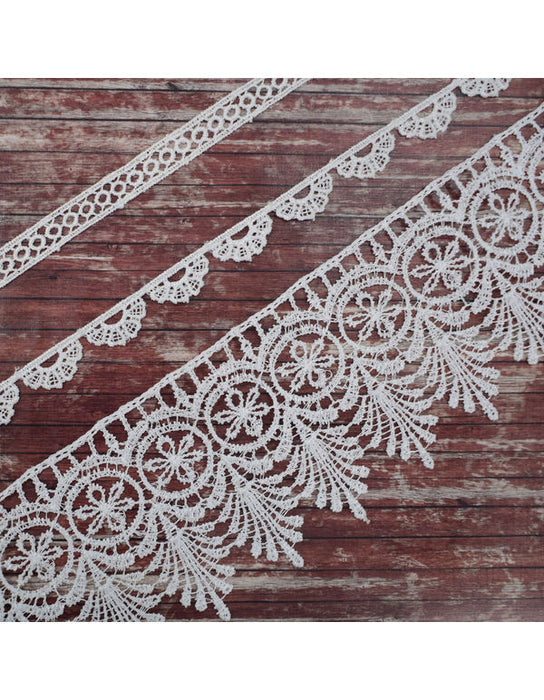 CrafTreat Lace Trims 2 2 Yards 3 Designs Per Pack