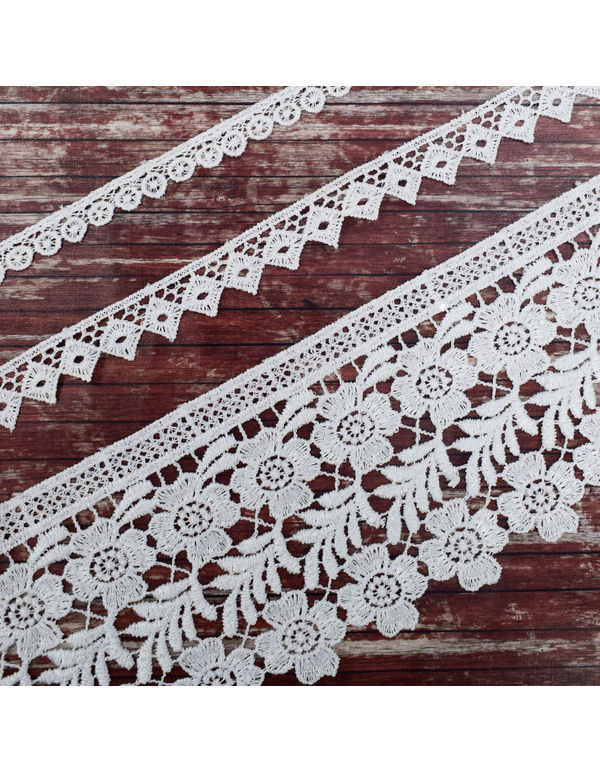 CrafTreat Lace Trims 2 2 Yards 3 Designs Per Pack