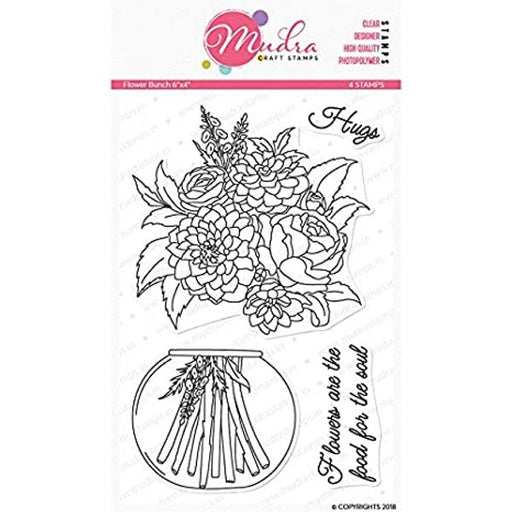 Mudra Clear Stamps Flower Bunch MU6069