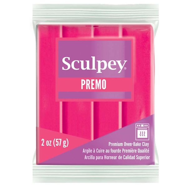 Premo Sculpey Accents Polymer Clay 2oz Fluourescent Pink PE02 5503