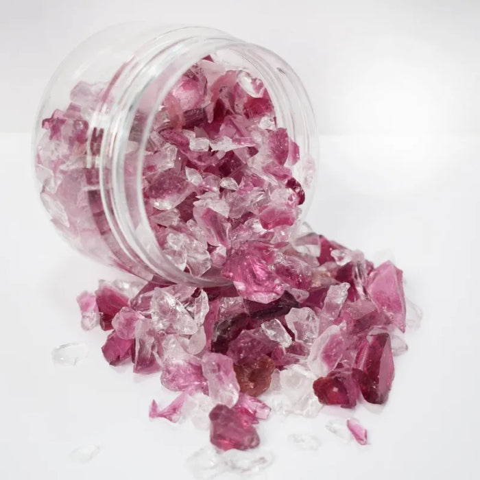 Rose Pink Resin Art Glass Crystal