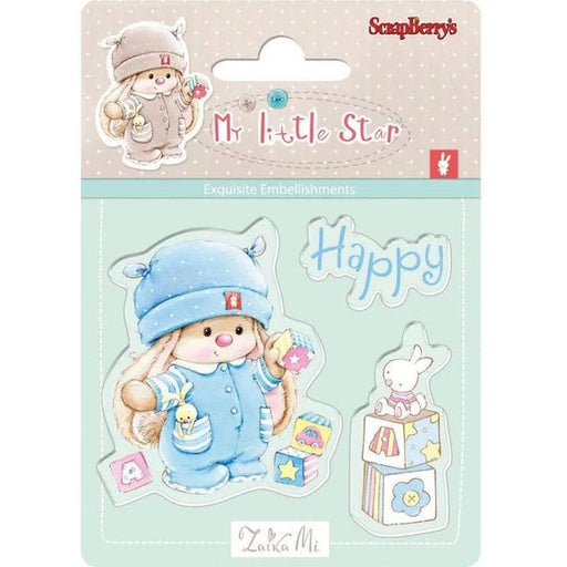 ScrapBerry's My Little Star Clear Stamps - Happy 907042