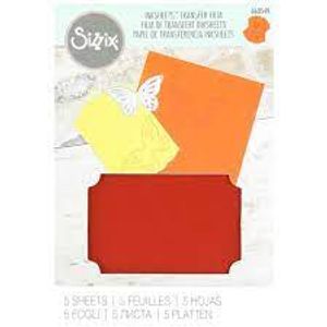Sizzix Inksheets Transfer Film Sheets - Red 660549